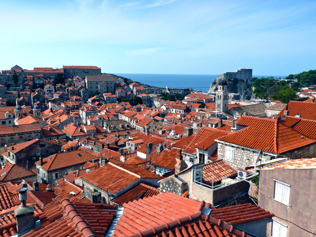 Dächer von Dubrovnik in Kroatien