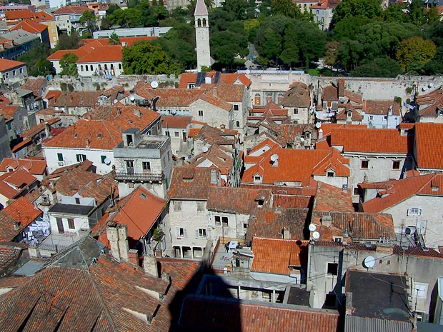 Dächer von Split in Kroatien